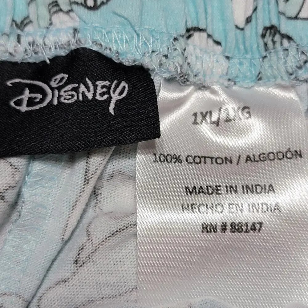 Disney All-Over Stitch Blue PJ / Lounge Pants - Size 1XL - Picture 5 of 5